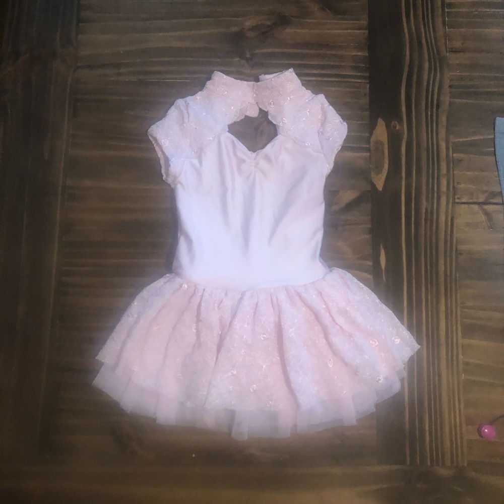 Pink leotard and tutu skirt